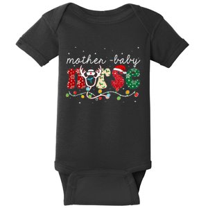 Christmas Mother Baby Nurses Wrap The Best Gifts Baby Bodysuit