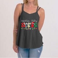 Christmas Mother Baby Nurses Wrap The Best Gifts Women's Strappy Tank