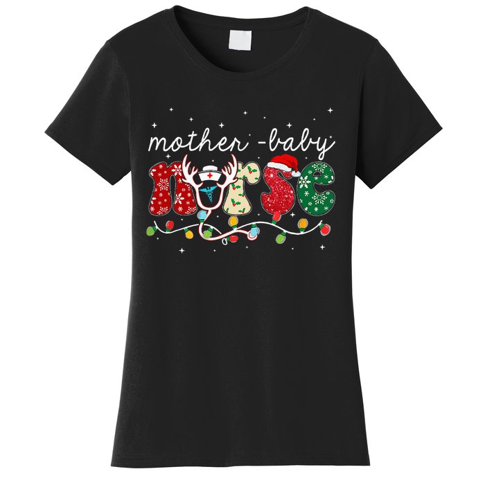 Christmas Mother Baby Nurses Wrap The Best Gifts Women's T-Shirt