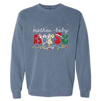 Christmas Mother Baby Nurses Wrap The Best Gifts Garment-Dyed Sweatshirt