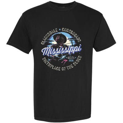 Clarksdale Mississippi Birthplace Of The Blues Garment-Dyed Heavyweight T-Shirt