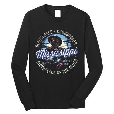 Clarksdale Mississippi Birthplace Of The Blues Long Sleeve Shirt