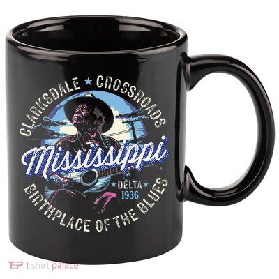 Clarksdale Mississippi Birthplace Of The Blues 11oz C Handle Ceramic Mug