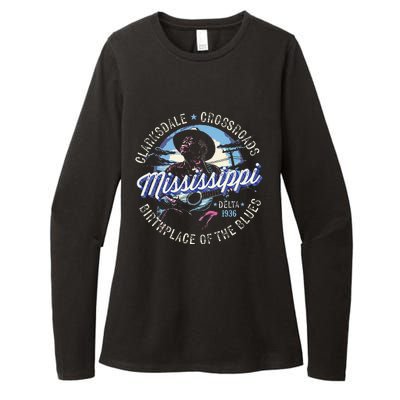 Clarksdale Mississippi Birthplace Of The Blues Womens CVC Long Sleeve Shirt