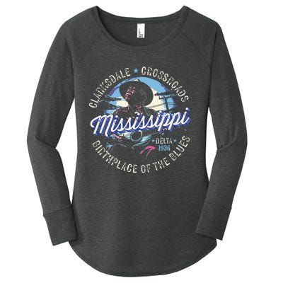 Clarksdale Mississippi Birthplace Of The Blues Women's Perfect Tri Tunic Long Sleeve Shirt