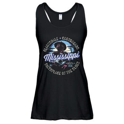 Clarksdale Mississippi Birthplace Of The Blues Ladies Essential Flowy Tank