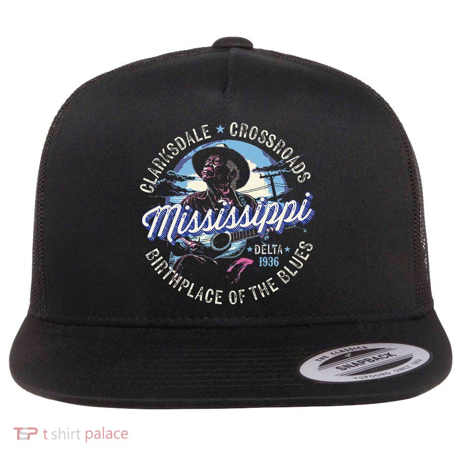Clarksdale Mississippi Birthplace Of The Blues Flatbill Hat