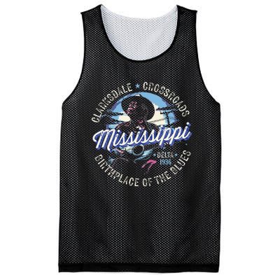 Clarksdale Mississippi Birthplace Of The Blues Mesh Reversible Basketball Jersey Tank