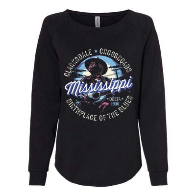 Clarksdale Mississippi Birthplace Of The Blues Womens California Wash Sweatshirt