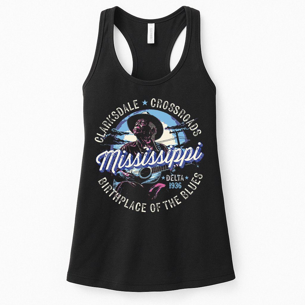 Clarksdale Mississippi Birthplace Of The Blues Womens Tank Top