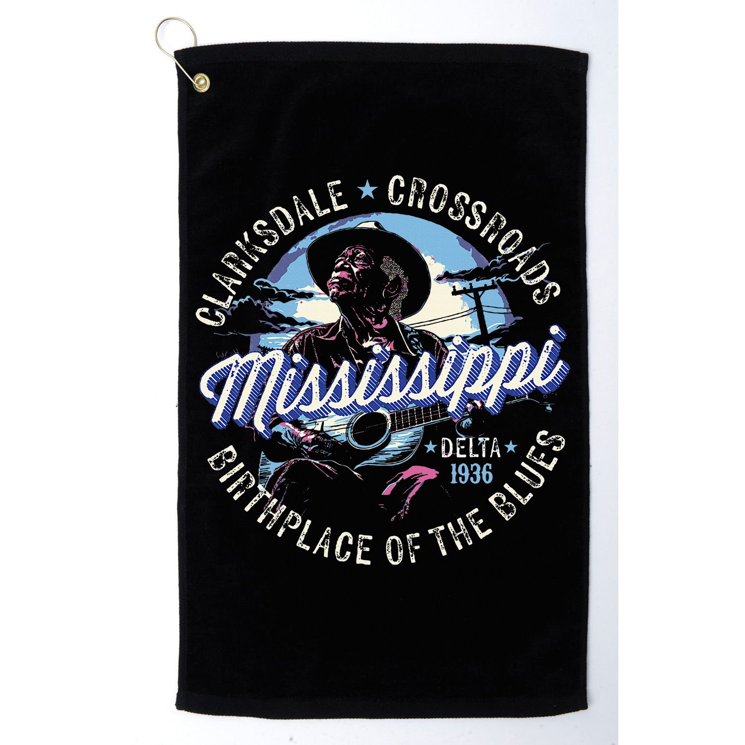 Clarksdale Mississippi Birthplace Of The Blues Golf Towel