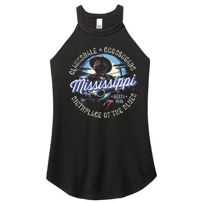 Clarksdale Mississippi Birthplace Of The Blues Women's Perfect Tri Rocker Tank