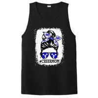 Cute Messy Bun Cheer Mom Leopard Mother's day PosiCharge Competitor Tank