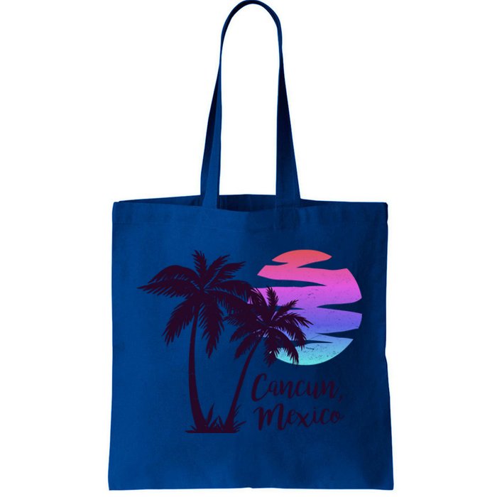 Cancun Mexico Beach Vacation Honeymoon Spring Break Vintage Gift Tote Bag