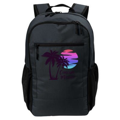 Cancun Mexico Beach Vacation Honeymoon Spring Break Vintage Gift Daily Commute Backpack