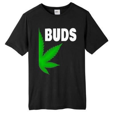 Couples Matching Best Buds BFF Marijuana Leaf Weed Gift Tall Fusion ChromaSoft Performance T-Shirt