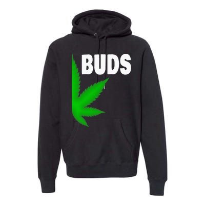 Couples Matching Best Buds BFF Marijuana Leaf Weed Gift Premium Hoodie