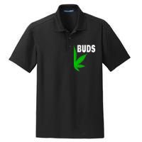 Couples Matching Best Buds BFF Marijuana Leaf Weed Gift Dry Zone Grid Polo