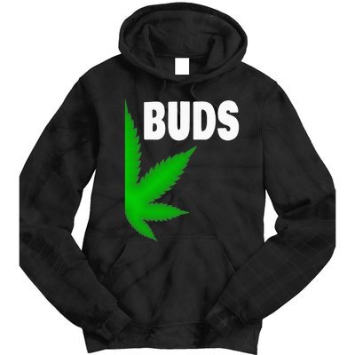 Couples Matching Best Buds BFF Marijuana Leaf Weed Gift Tie Dye Hoodie