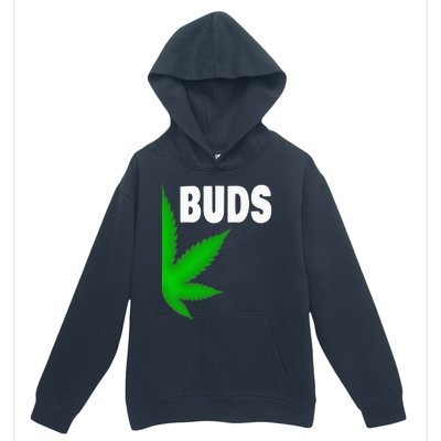 Couples Matching Best Buds BFF Marijuana Leaf Weed Gift Urban Pullover Hoodie