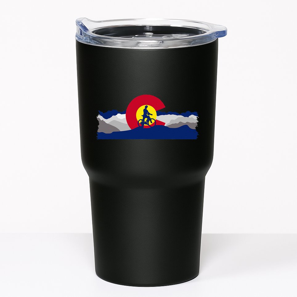 Colorado Mountain Biking Tumbler