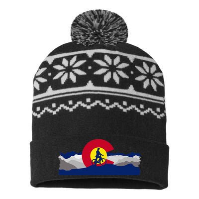 Colorado Mountain Biking USA-Made Snowflake Beanie