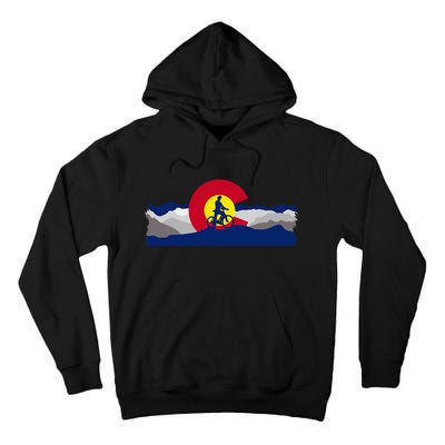 Colorado Mountain Biking Tall Hoodie