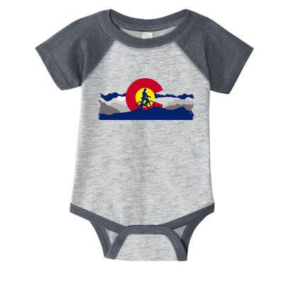 Colorado Mountain Biking Infant Baby Jersey Bodysuit