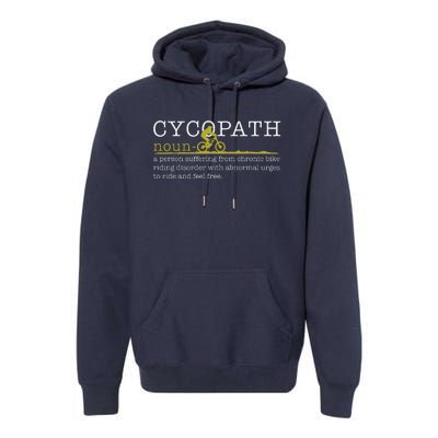 Cycopath Mountain Bike Funny MTB Biker Biking Gift Premium Hoodie