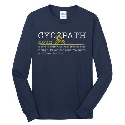 Cycopath Mountain Bike Funny MTB Biker Biking Gift Tall Long Sleeve T-Shirt