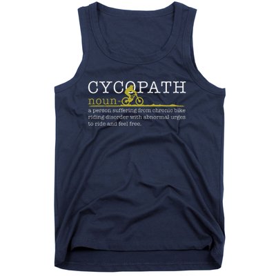 Cycopath Mountain Bike Funny MTB Biker Biking Gift Tank Top