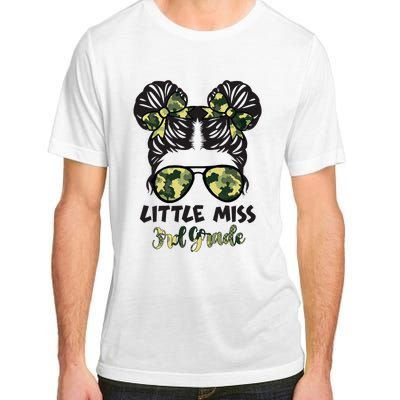 Camo Messy Bun Hair Tie Bow for Little Miss in 3rd Grade Adult ChromaSoft Performance T-Shirt