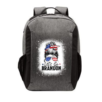 Conservative Messy Bun Bleached Style LetS Go Brandon Vector Backpack
