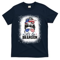 Conservative Messy Bun Bleached Style LetS Go Brandon T-Shirt
