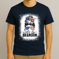 Conservative Messy Bun Bleached Style LetS Go Brandon T-Shirt