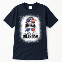 Conservative Messy Bun Bleached Style LetS Go Brandon Tall T-Shirt