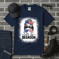 Conservative Messy Bun Bleached Style LetS Go Brandon Tall T-Shirt
