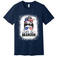 Conservative Messy Bun Bleached Style LetS Go Brandon Premium T-Shirt