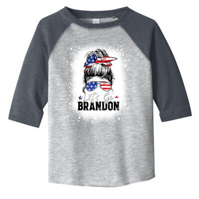 Conservative Messy Bun Bleached Style LetS Go Brandon Toddler Fine Jersey T-Shirt