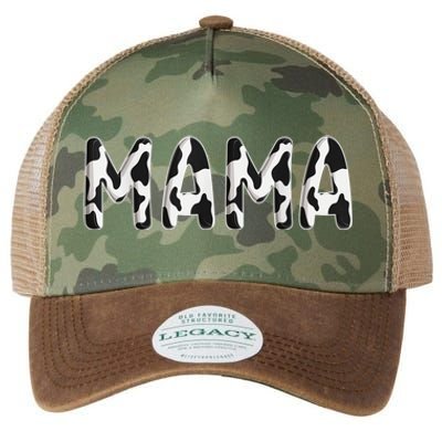 Cow Mama Birthday Family Matching Mothers Day Boy Girl Farm Legacy Tie Dye Trucker Hat