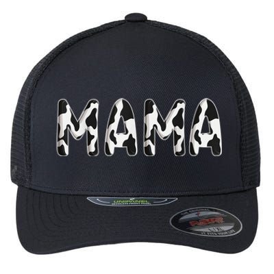 Cow Mama Birthday Family Matching Mothers Day Boy Girl Farm Flexfit Unipanel Trucker Cap