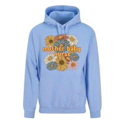 Cute Mother Baby Nurse Flowers Postpartum Nurse Gift Unisex Surf Hoodie