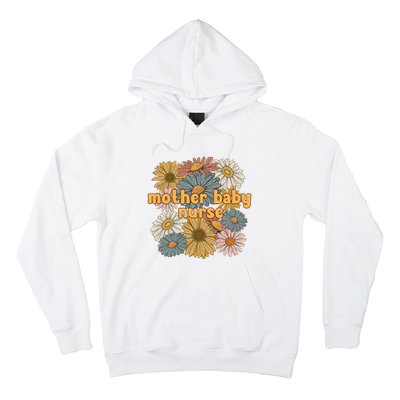 Cute Mother Baby Nurse Flowers Postpartum Nurse Gift Hoodie