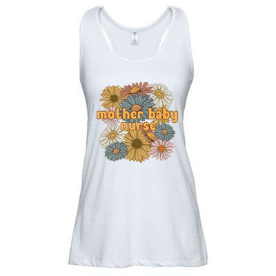 Cute Mother Baby Nurse Flowers Postpartum Nurse Gift Ladies Essential Flowy Tank