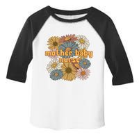 Cute Mother Baby Nurse Flowers Postpartum Nurse Gift Toddler Fine Jersey T-Shirt