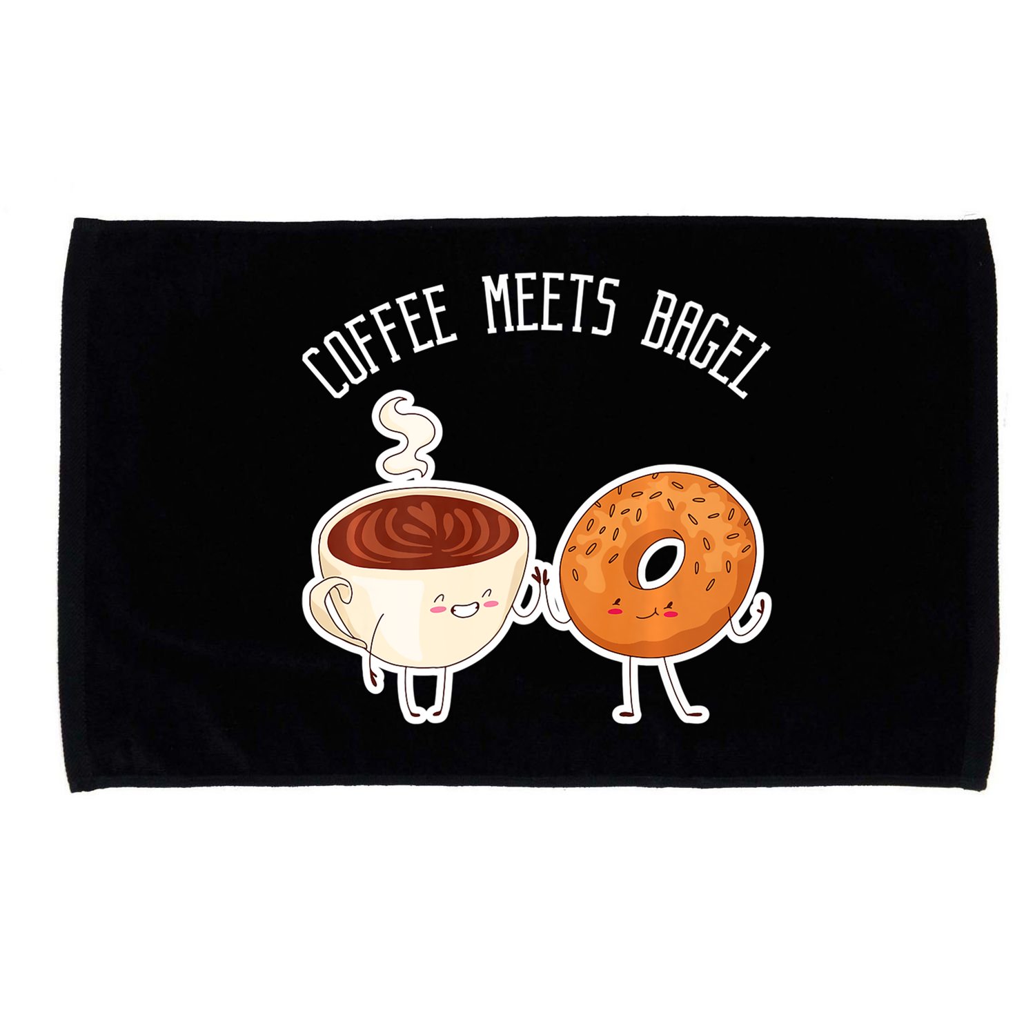 Coffee Meets Bagel Bagels Microfiber Hand Towel