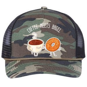 Coffee Meets Bagel Bagels Retro Rope Trucker Hat Cap