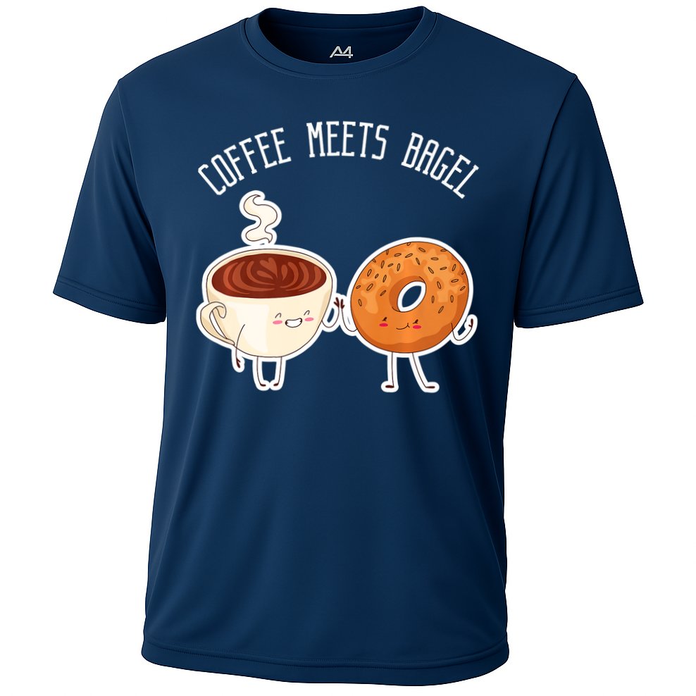 Coffee Meets Bagel Bagels Cooling Performance Crew T-Shirt