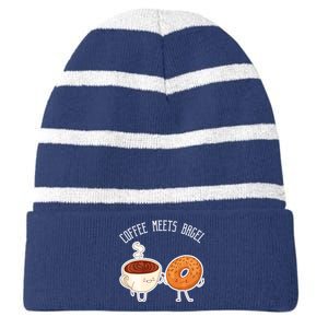 Coffee Meets Bagel Bagels Striped Beanie with Solid Band