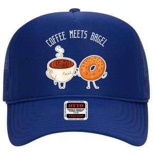 Coffee Meets Bagel Bagels High Crown Mesh Back Trucker Hat